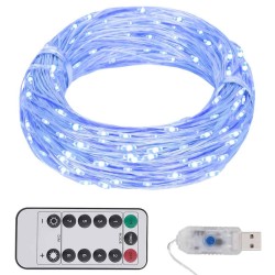 Guirlande LED avec 150 LED Bleu 15 m 
