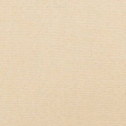 Fauteuil avec pieds à bascule et tabouret Crème Tissu 