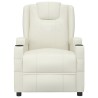 Fauteuil Blanc crème Similicuir 