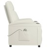 Fauteuil Blanc crème Similicuir 