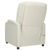 Fauteuil Blanc crème Similicuir 