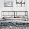 Tête de lit métal noir 135 cm 
