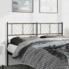 Tête de lit métal noir 135 cm 