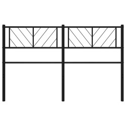 Tête de lit métal noir 135 cm 