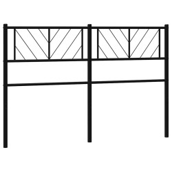 Tête de lit métal noir 135 cm 