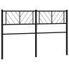 Tête de lit métal noir 135 cm 