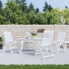 Coussins de chaise lot de 4 motif de feuilles 50x50x3 cm tissu 