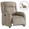 Fauteuil inclinable électrique Cappuccino Similicuir 