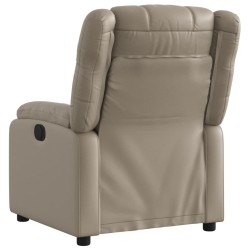 Fauteuil inclinable électrique Cappuccino Similicuir 