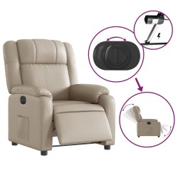 Fauteuil inclinable électrique Cappuccino Similicuir 