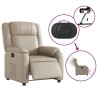 Fauteuil inclinable électrique Cappuccino Similicuir 
