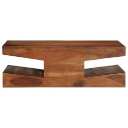 Table basse 90x60x30 cm bois massif d'acacia 
