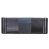 Tapis d'escalier autoadhésifs 5 pcs 65x21x4 cm Noir et gris 