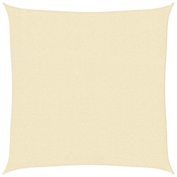 Voile d'ombrage 160 g/m² Crème 2,5x2,5 m PEHD 