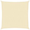 Voile d'ombrage 160 g/m² Crème 2,5x2,5 m PEHD 