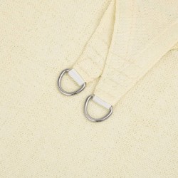 Voile d'ombrage 160 g/m² Crème 2,5x2,5 m PEHD 