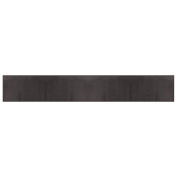 Tapis rectangulaire marron foncé 60x400 cm bambou 