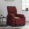 Fauteuil inclinable électrique Rouge bordeaux Similicuir 