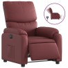 Fauteuil inclinable électrique Rouge bordeaux Similicuir 