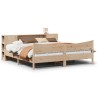 Cadre de lit sans matelas 200x200 cm bois massif de pin 