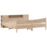 Cadre de lit sans matelas 200x200 cm bois massif de pin 