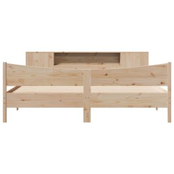 Cadre de lit sans matelas 200x200 cm bois massif de pin 