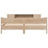 Cadre de lit sans matelas 200x200 cm bois massif de pin 