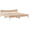 Cadre de lit sans matelas 200x200 cm bois massif de pin 
