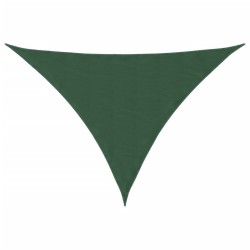 Voile parasol tissu oxford triangulaire 3x4x4 m vert foncé 