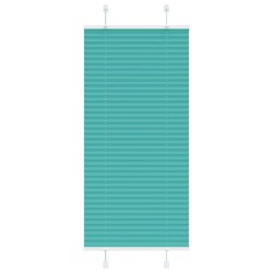 Store plissé vert pétrole 55x100 cm largeur du tissu 54,4 cm 