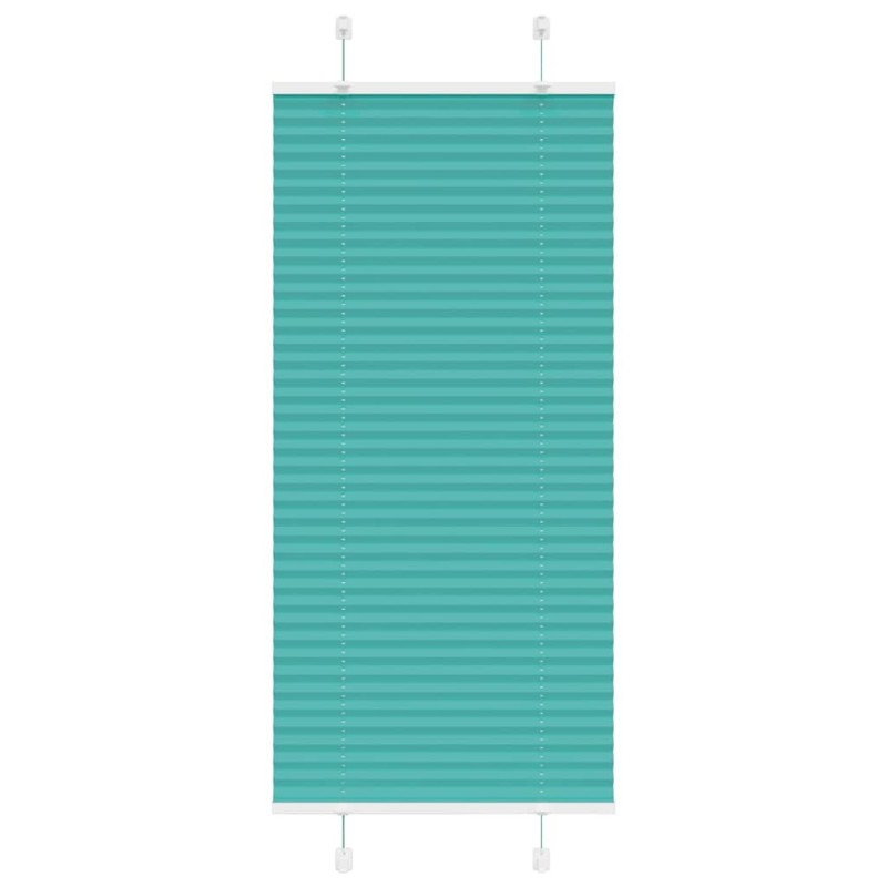 Store plissé vert pétrole 55x100 cm largeur du tissu 54,4 cm 