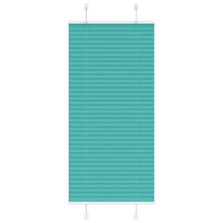 Store plissé vert pétrole 55x100 cm largeur du tissu 54,4 cm 