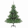 Sapin de Noël artificiel Nordmann avec LED et boules Vert 240cm 