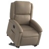 Fauteuil inclinable électrique cappuccino similicuir 