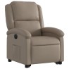 Fauteuil inclinable électrique cappuccino similicuir 