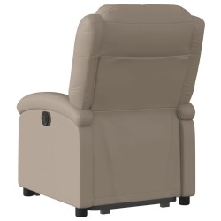 Fauteuil inclinable électrique cappuccino similicuir 