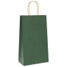 Sacs en papier 50 pcs avec poignées vert 21x11x36 cm 