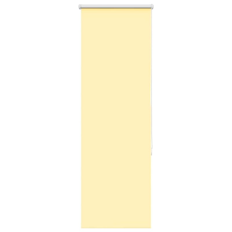 Store enrouleur occultant jaune largeur du tissu 55,7 cm 