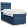 Sommier à lattes de lit avec matelas Bleu 80x200 cm Tissu 
