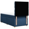 Sommier à lattes de lit avec matelas Bleu 80x200 cm Tissu 