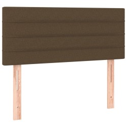 Sommier à lattes de lit avec matelas Marron foncé 80x200 cm 