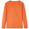 T-shirt enfants à manches longues orange brûlé 140 