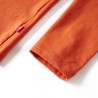 T-shirt enfants à manches longues orange brûlé 140 