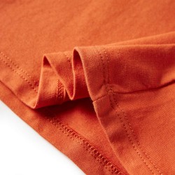 T-shirt enfants à manches longues orange brûlé 140 