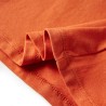 T-shirt enfants à manches longues orange brûlé 140 