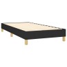 Sommier à lattes de lit avec matelas Noir 100x200 cm Tissu 