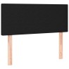 Sommier à lattes de lit avec matelas Noir 100x200 cm Tissu 