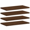 Étagères murales 4 pcs chêne marron 40x20x1,5cm bois ingénierie 