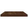 Étagères murales 4 pcs chêne marron 40x20x1,5cm bois ingénierie 