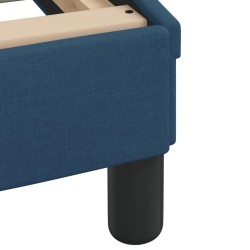 Lit avec matelas bleu 120x200 cm tissu 